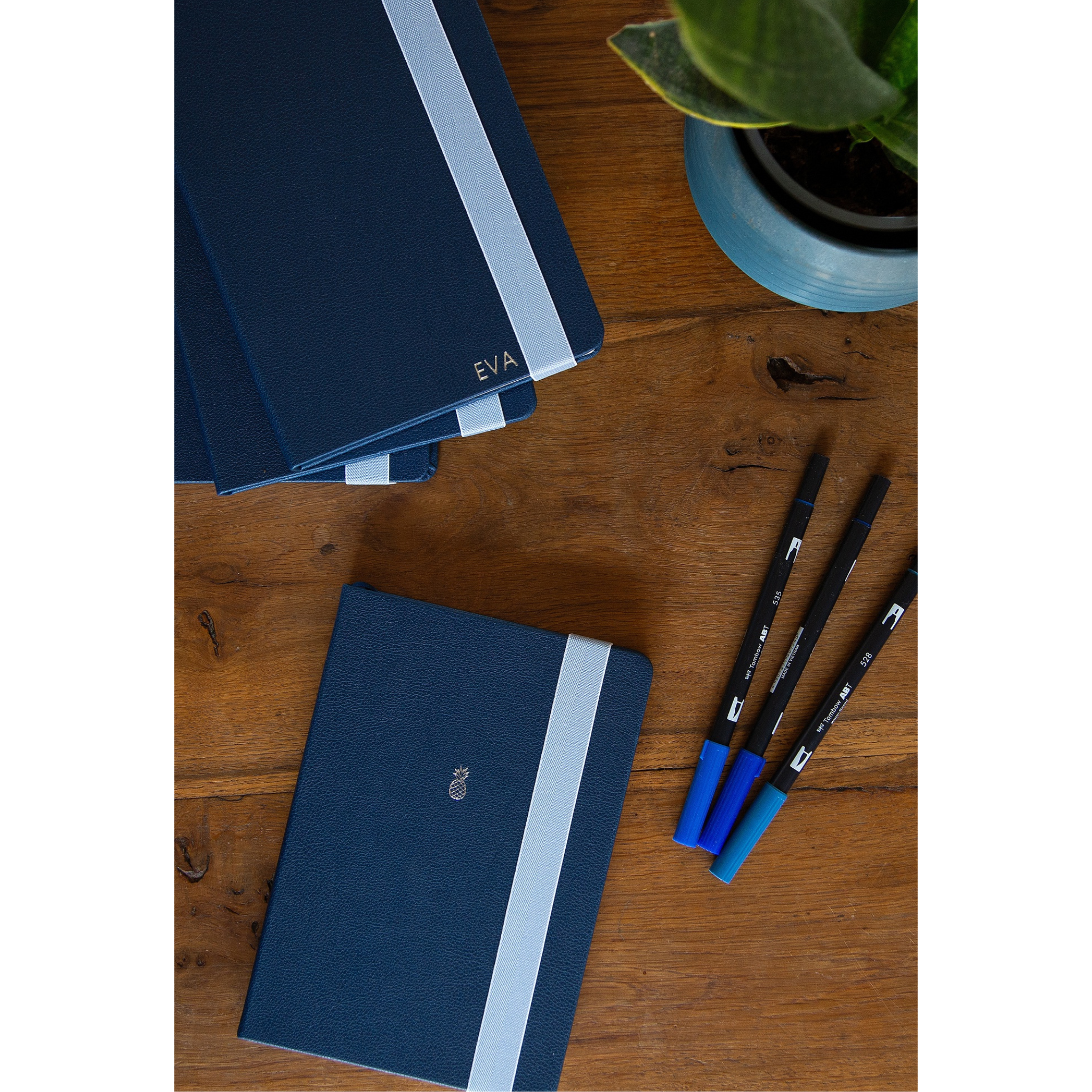 A5 Dot-Grid Faux Leather Notebook (Customisable)