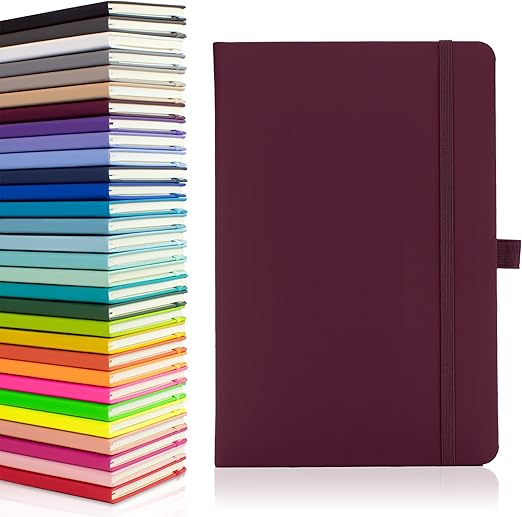 Paperiora Notes London Eco A5 Hardback Notebook – Lined, Dark Grey
