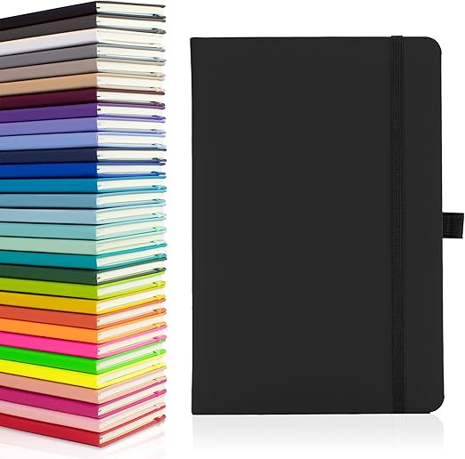 Paperiora Notes London Eco A5 Hardback Notebook – Lined, Dark Grey