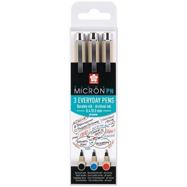 Pigma Micron PN Everyday - pack of 3