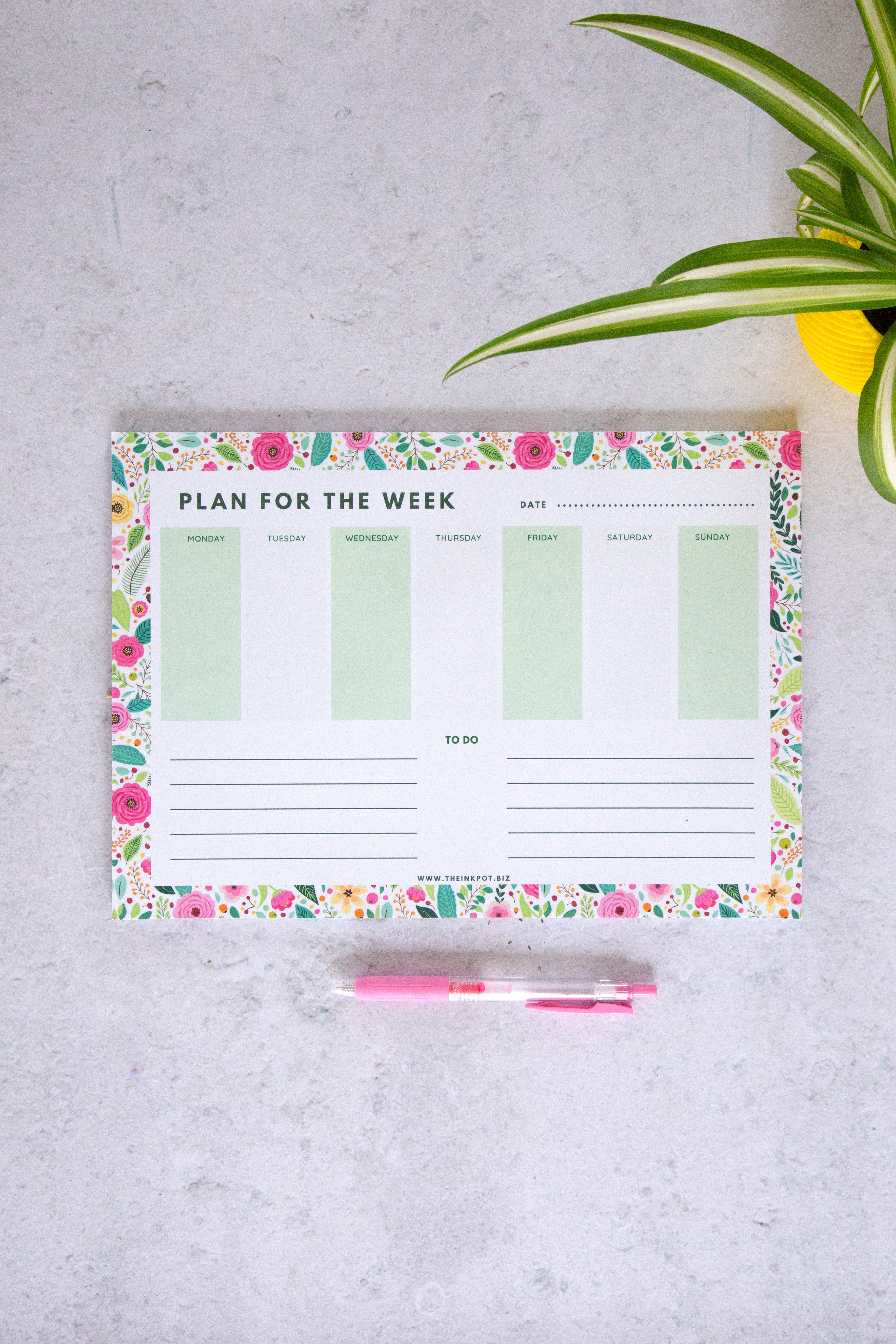 A4 Weekly Planner Pad