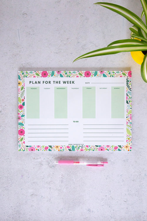 A4 Weekly Planner Pad