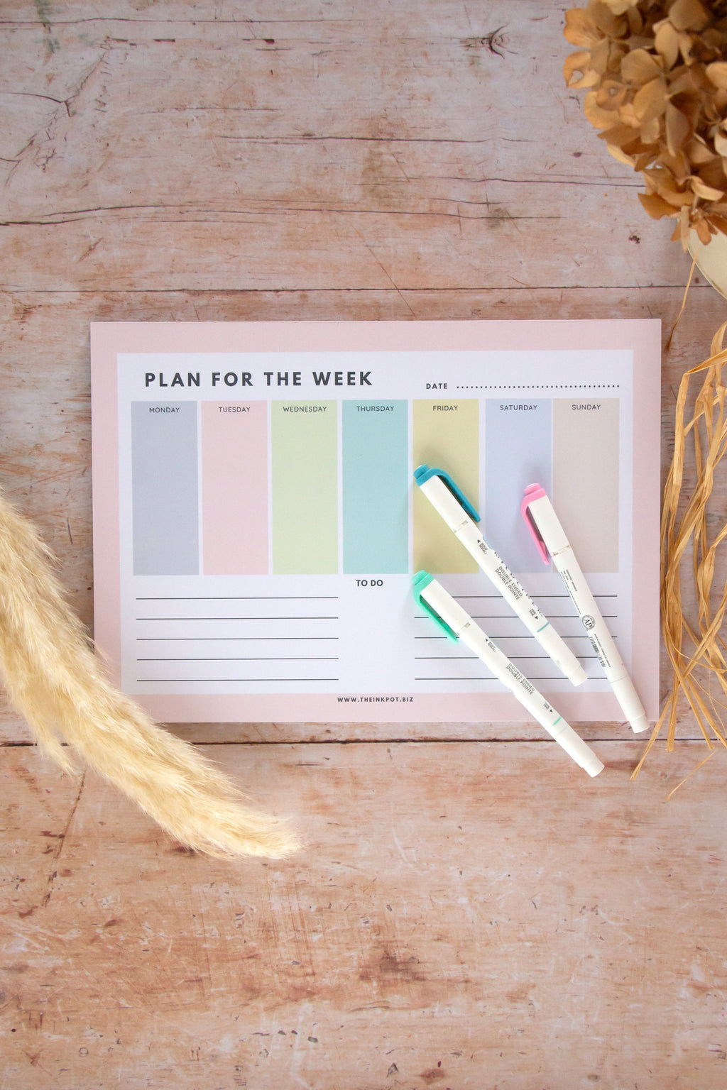 A4 Weekly Planner Pad