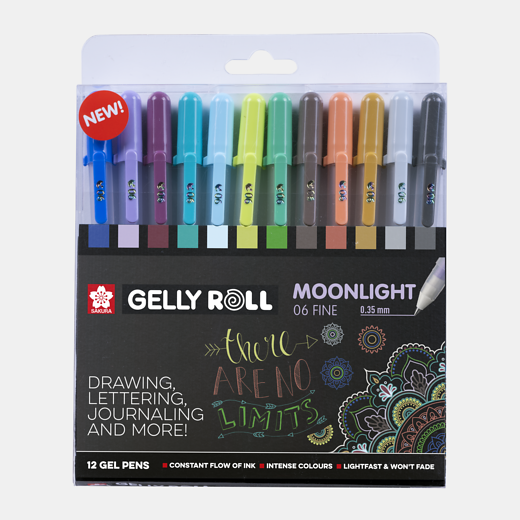 Sakura Gelly Rolls Moonlights -pack of 12 (Various)