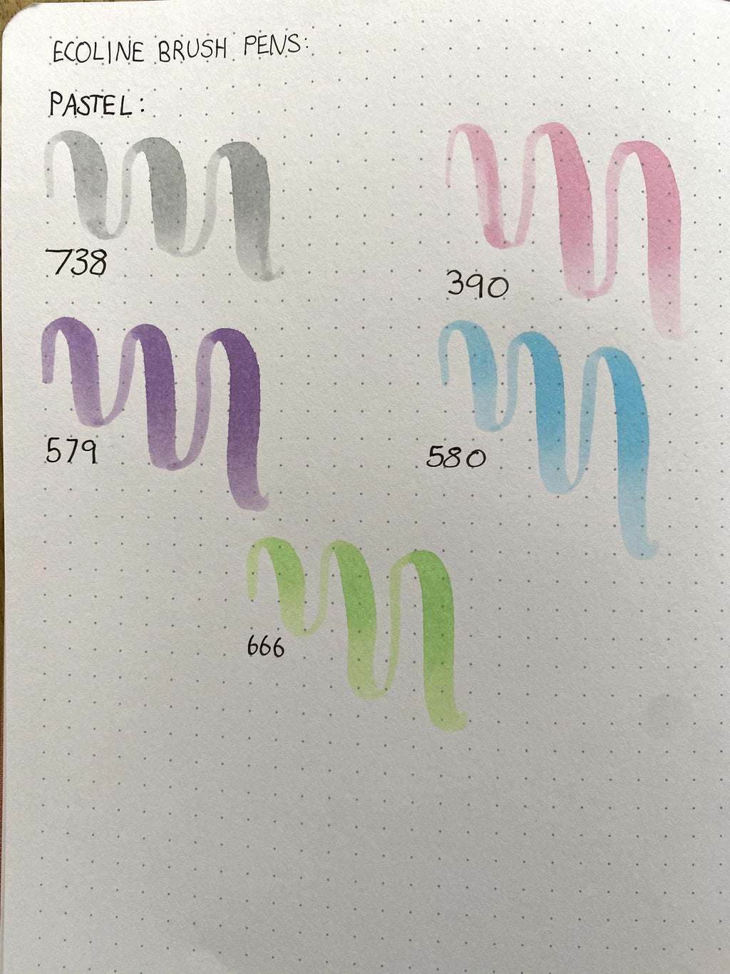 Ecoline Brush Pen - set of 5 (various)