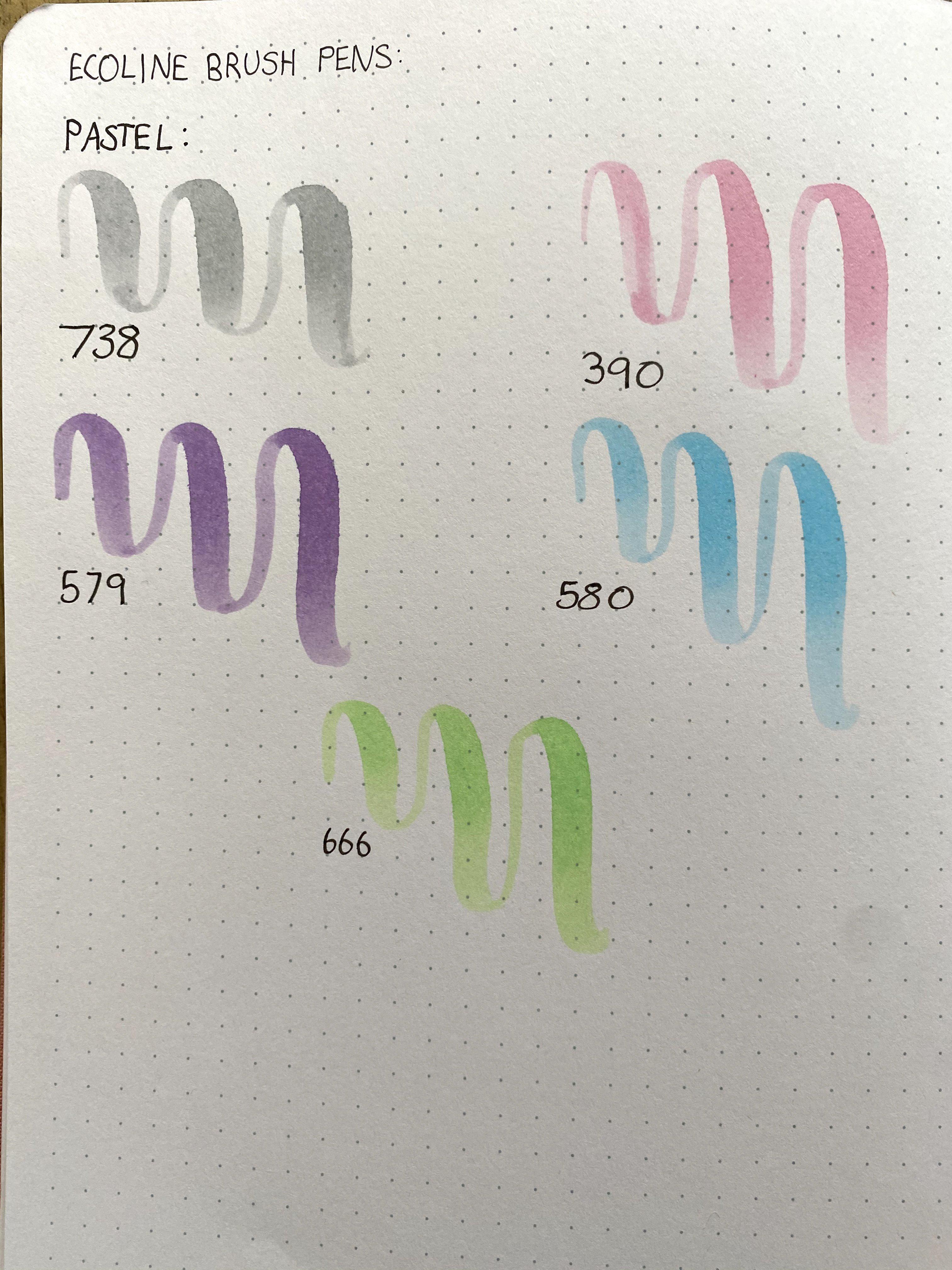 Ecoline Brush Pen - set of 5 (various)
